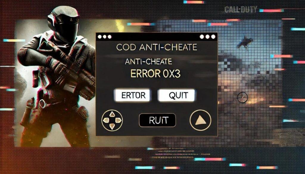 Showing COD Anti Cheat Error 0x3